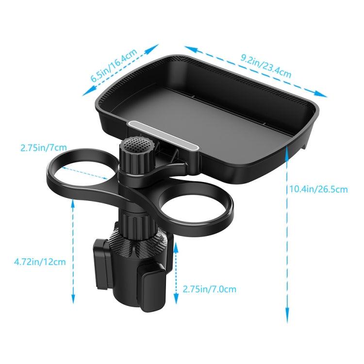 Car Drink Water Cup Holder 360 Degree Rotating Dinner Plate, B09, B05