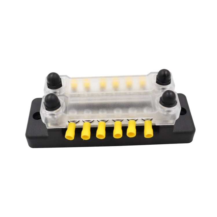 CP-3024 150A 12-48V RV Yacht Double-row 6-way Busbar with Ring Terminals, CP-3024