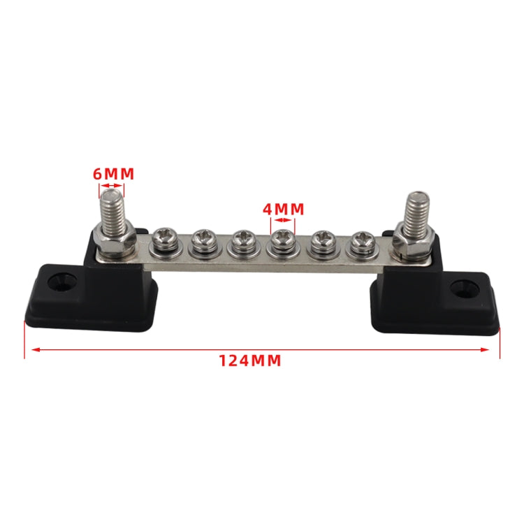 CP-3050 150A 12-48V RV Yacht 6-way Busbar with 8pcs Terminals, CP-3050