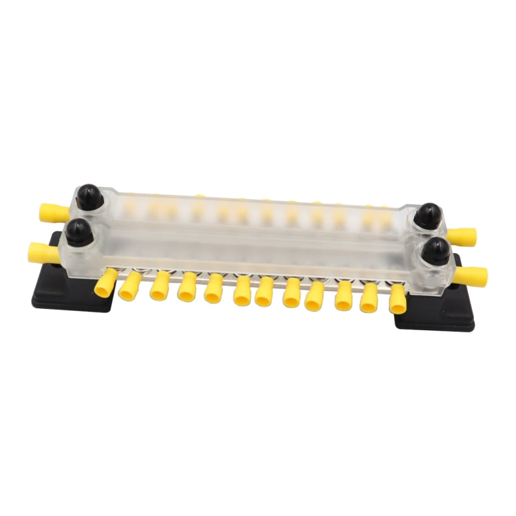 CP-3053 150A 12-48V RV Yacht Double-row 12-way Busbar with 28pcs Terminals, CP-3053