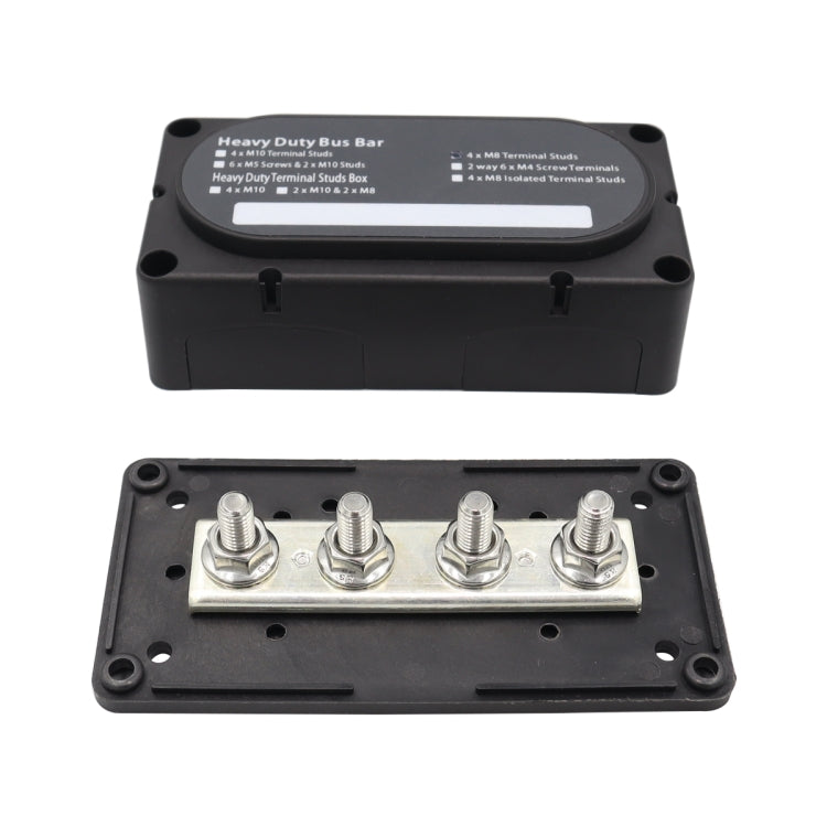 CP-3089-01 300A 48V 4-way M8 Terminal Busbar, CP-3089-01, CP-3089-02