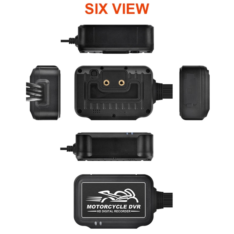 SE3 Dual AHD 1080P Waterproof HD Motorcycle DVR, Support TF Card / Cycling Video / Parking Monitoring, SE3