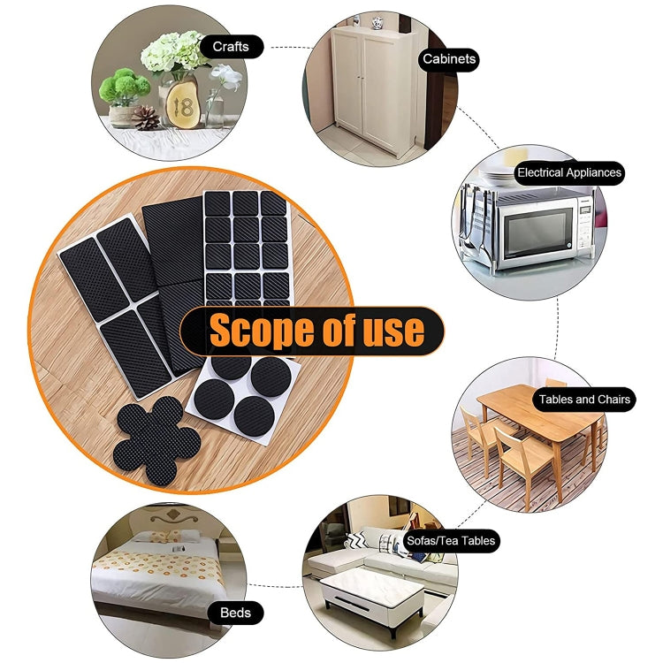 95 in 1 EVA Self Adhesive Anti Slip Furniture Leg Pads Set, 93PCS/Set
