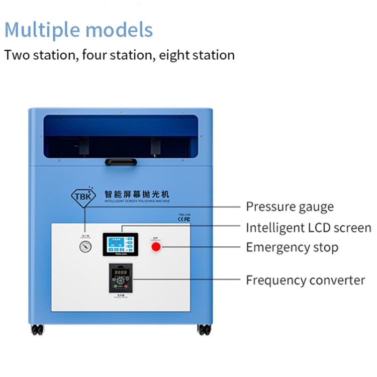 Multi-station Mobile Phone Screen Water Mill Polishing Machine, TBK 938M, TBK 938, TBK 938L