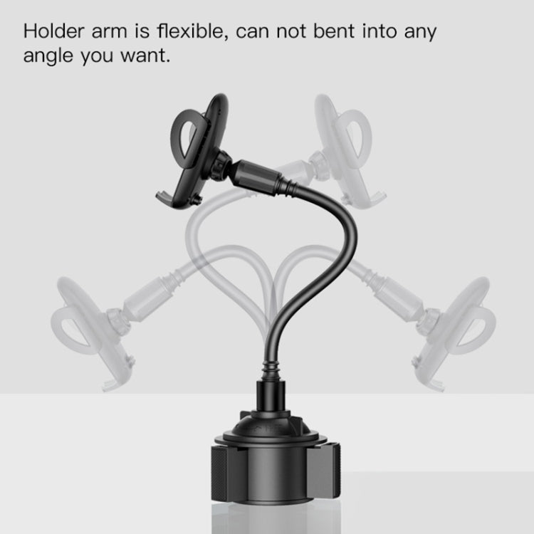 Yesido C112 Universal Car Water Cup Holder Telescopic Hose Phone Holder, C112