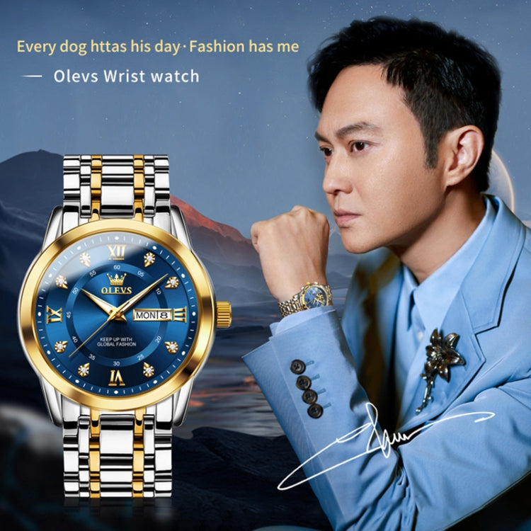OLEVS 5513 Men Business Luminous Waterproof Quartz Watch