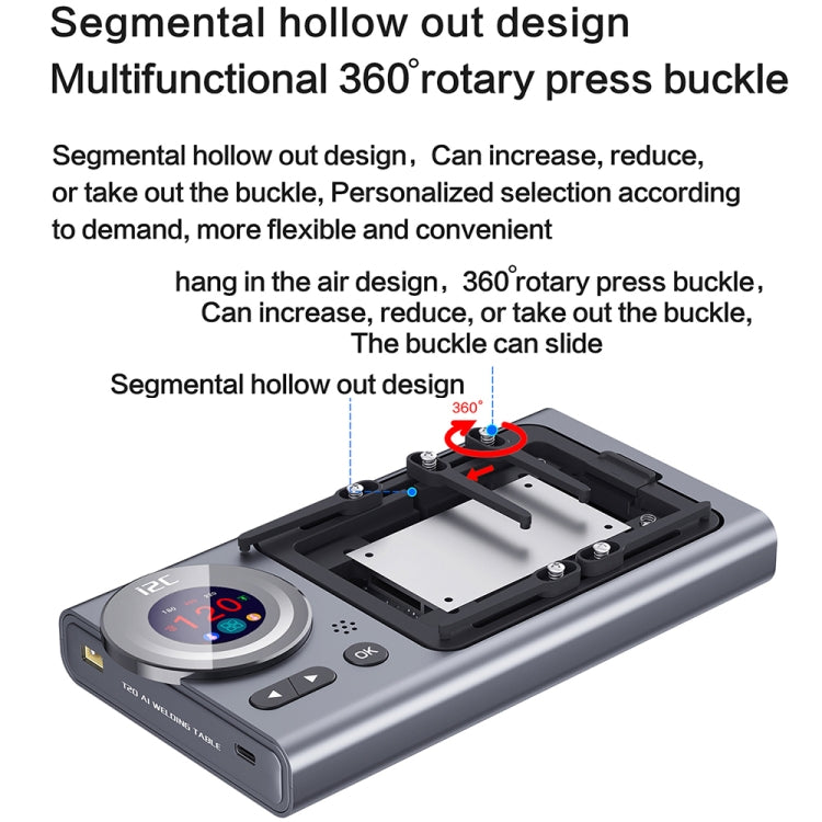 i2C T20 Intelligent Motherboard Middle Layered Heating Platform For iPhone X-13 Series, i2C T20 For iPhone X-13 Series