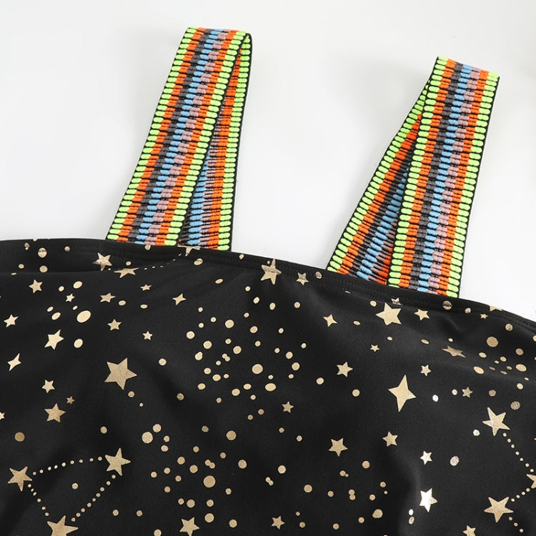 Woman Sexy Star Gilding One Piece Bikini Swimsuit, S, M, L, XL