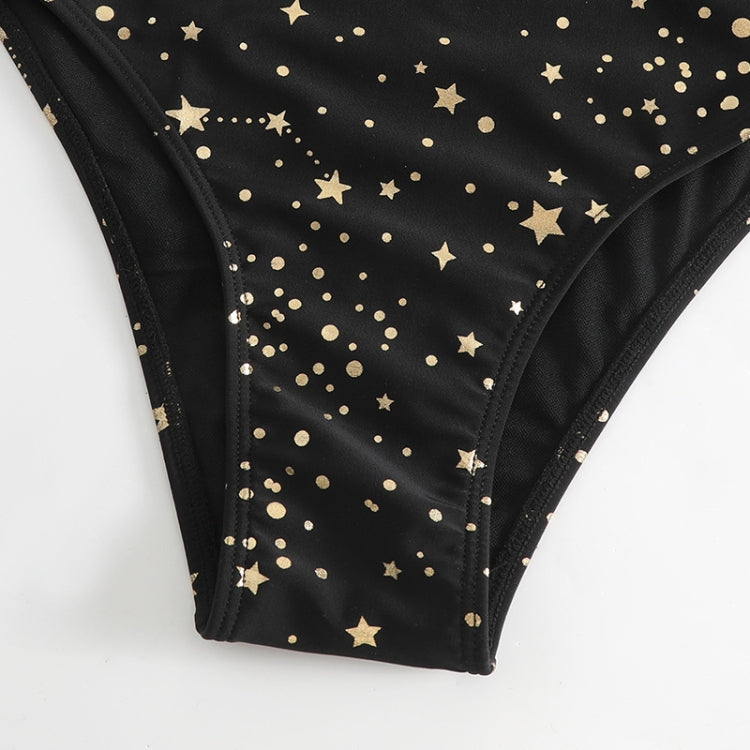 Woman Sexy Star Gilding One Piece Bikini Swimsuit, S, M, L, XL