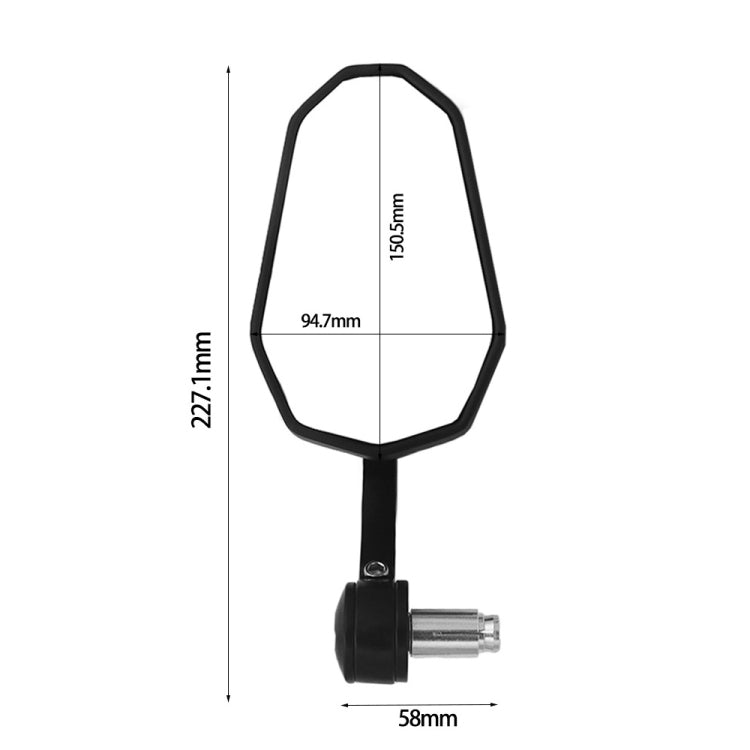 SF-172 Motorcycle Electric Vehicle Modified Handle Rearview Mirror, SF-172
