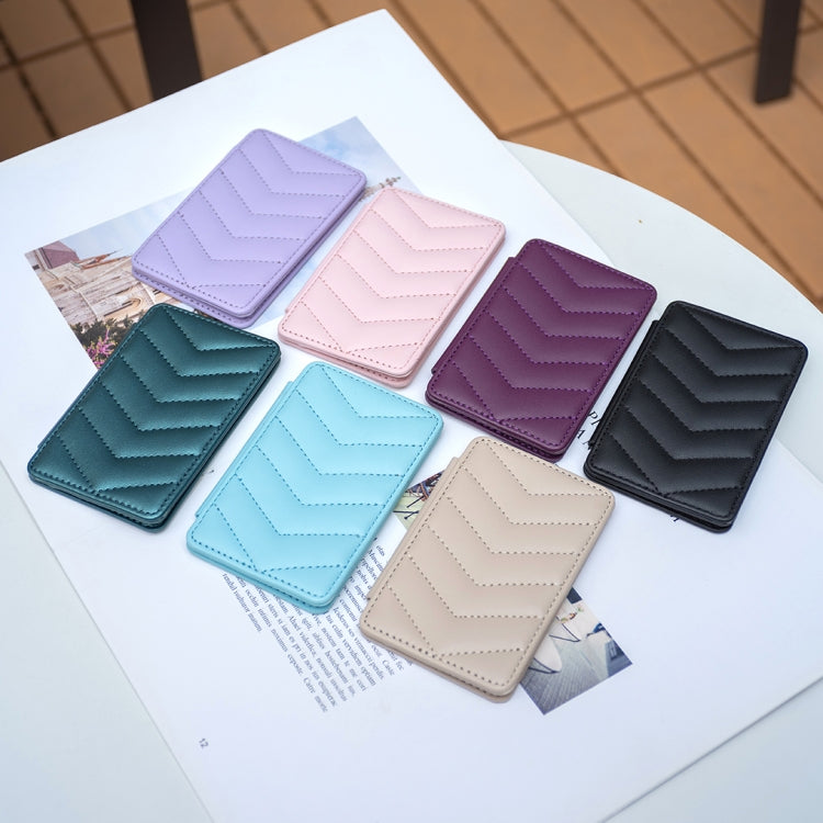 BFK02 Wave Pattern Card Bag Mobile Phone Back Sticker
