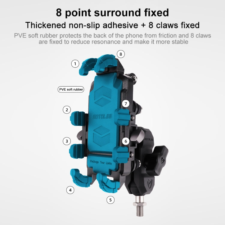 MOTOSLG Crab Motorcycle Phone Clamp Bracket, U-Type Headbar Mount with Anti-theft Lock, U-Type Headbar Mount, O-Type Rear Mirror Mount with Anti-theft Lock, O-Type Rear Mirror Mount, L-Type Rear Mirror Mount with Anti-theft Lock, L-Type Rear Mirror Mou...