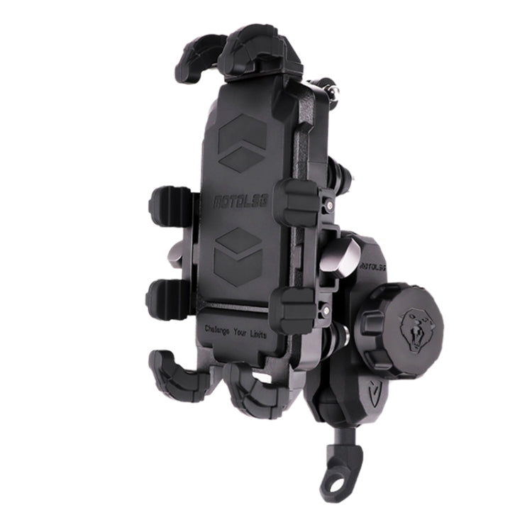 MOTOSLG Crab Motorcycle Phone Clamp Bracket, U-Type Headbar Mount with Anti-theft Lock, U-Type Headbar Mount, O-Type Rear Mirror Mount with Anti-theft Lock, O-Type Rear Mirror Mount, L-Type Rear Mirror Mount with Anti-theft Lock, L-Type Rear Mirror Mou...