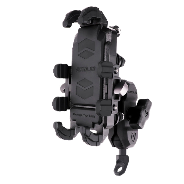 MOTOSLG Crab Motorcycle Phone Clamp Bracket, U-Type Headbar Mount with Anti-theft Lock, U-Type Headbar Mount, O-Type Rear Mirror Mount with Anti-theft Lock, O-Type Rear Mirror Mount, L-Type Rear Mirror Mount with Anti-theft Lock, L-Type Rear Mirror Mou...