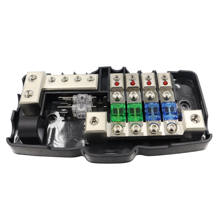 CP-0722 Orvac 0-4 GA 4 Circuit HD Fuse Power Distribution Block Ground Buss with LED Indicator, CP-0722