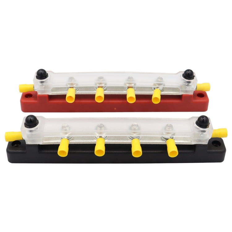 1 Pair RV Yacht 150A High Current Single-row 4-way Busbar with 12pcs Terminals, CP-3125