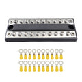 CP-4051 100A 48V RV Yacht Modified Double Row 10-way Busbar with 20pcs Terminals, CP-4051