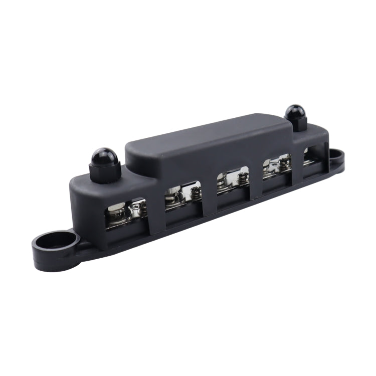 RV Yacht M8 Single Row 5-way Power Distribution Block Busbar with Cover, CP-4122-01, CP-4122-02