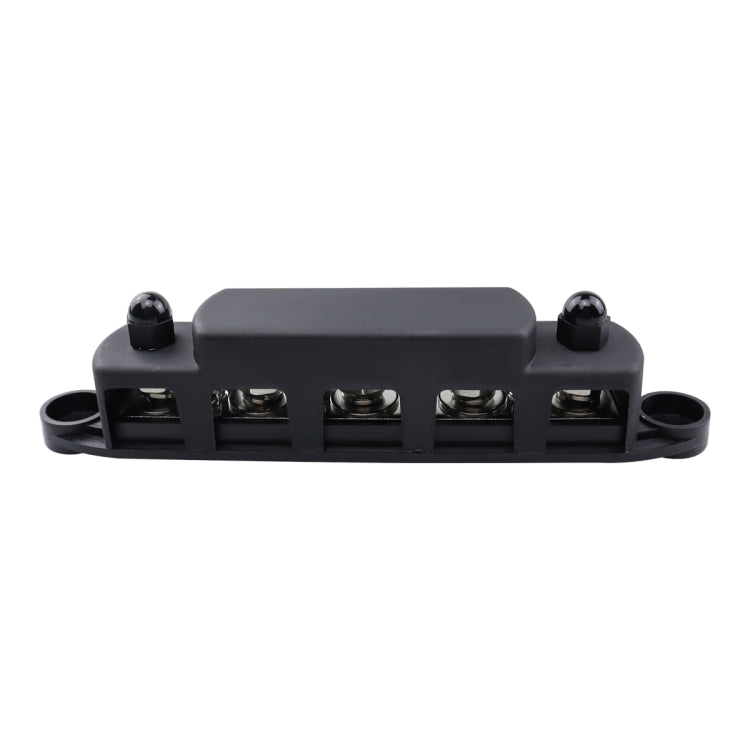RV Yacht M8 Single Row 5-way Power Distribution Block Busbar with Cover, CP-4122-01, CP-4122-02