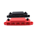 1 Pair RV Yacht M8 Single Row 5-way Power Distribution Block Busbar with Cover, CP-4123