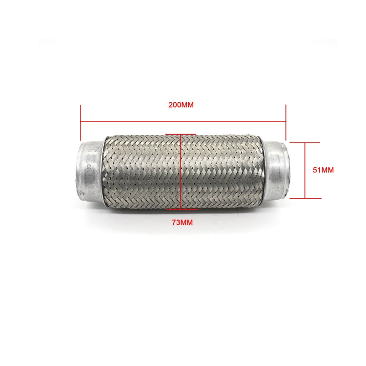 XH-6172 Car Muffler Exhaust Pipe Silencer Nozzle Stainless Steel Exhaust, 51mm, 57mm, 63mm, 76mm