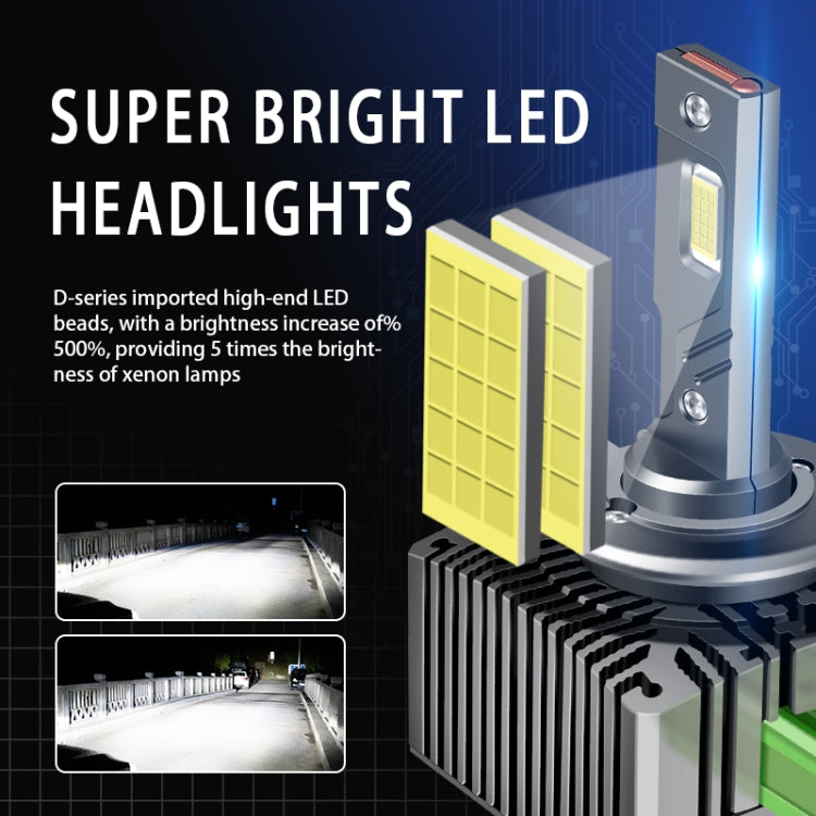 P15 1 Pair D3S / D3R DC10-32V / 35W / 6000K / 4000LM IP68 Waterproof Car LED Headlight, D3S / D3R