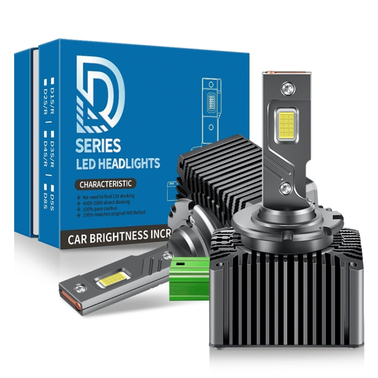 P15 1 Pair D3S / D3R DC10-32V / 35W / 6000K / 4000LM IP68 Waterproof Car LED Headlight, D3S / D3R