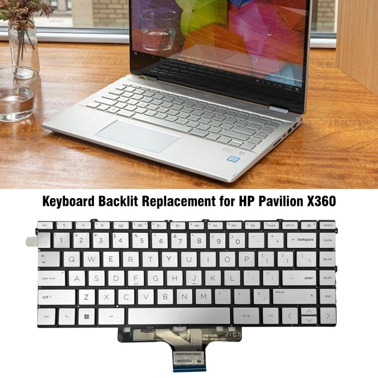US Version Laptop Backlight Keyboard, For HP Pavilion X360 14-DW, For HP 15m-DR / 15m-DS, For HP 14M-BA 14-BS, For HP 15-BS / 15-CC, For HP 15-AB / 15-AK, For HP M6-W, For HP X360 13-4000, For HP Spectre 15-AP