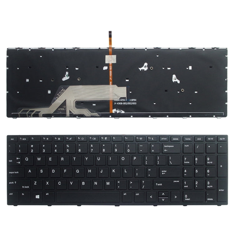 US Version Laptop Backlight Keyboard, For HP Spectre X360 15-CH, For HP 15-DA / 15-DB, For HP Probook 450, For HP Elitebook Folio 1040 G3, For HP 15-CC / 15-CD / 15-CK, For HP 15-P000 / 17-F000, For HP Elitebook 1020 G1, For HP Probook 470 G3          ...