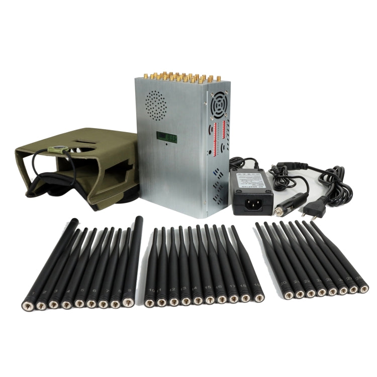 JAX-121A-28 2G/3G/4G/5G/ 2.4Ghz/5Ghz WIFI 6E/GPS  Phone Positioning Signal Jammer