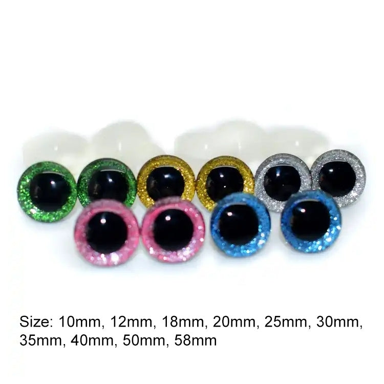 100pcs Resin Three-dimensional Animal Artificial Eye Plastic Plush Toy Accessories, 10mm, 12mm, 14mm, 16mm, 18mm, 20mm, 25mm, 30mm, 35mm, 40mm, 45mm, 50mm, 58mm