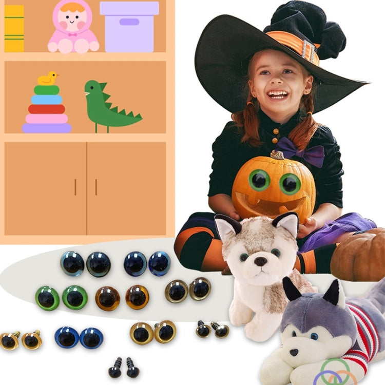 100pcs Resin Three-dimensional Animal Artificial Eye Plastic Plush Toy Accessories, 10mm, 12mm, 14mm, 16mm, 18mm, 20mm, 25mm, 30mm, 35mm, 40mm, 45mm, 50mm, 58mm