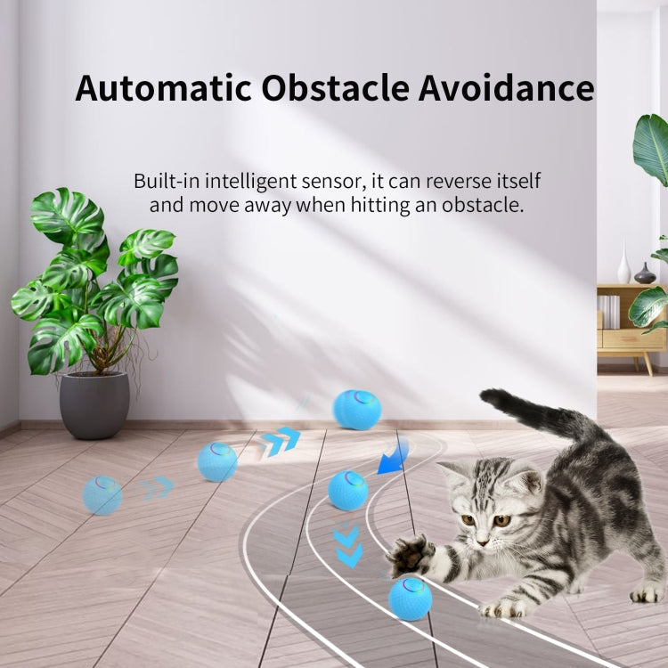 C2 5.5cm Intelligent Remote Control Pet Toy Cat Training Luminous Ball, 5.5cm Auto