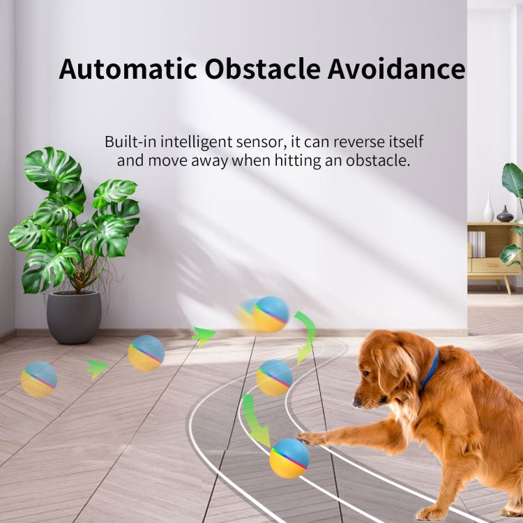 O3 8.5cm Intelligent Auto Pet Toy Dog Training Luminous Ball with Radar Trigger, Auto