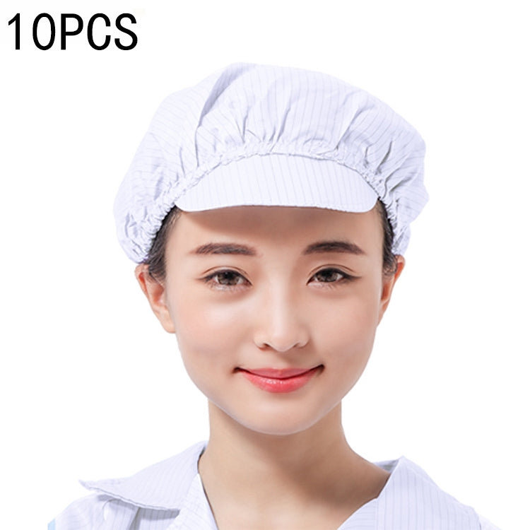 10 PCS Anti-static Dust-free Workshop Duck Tongue Working Cap With Skylight, S, L