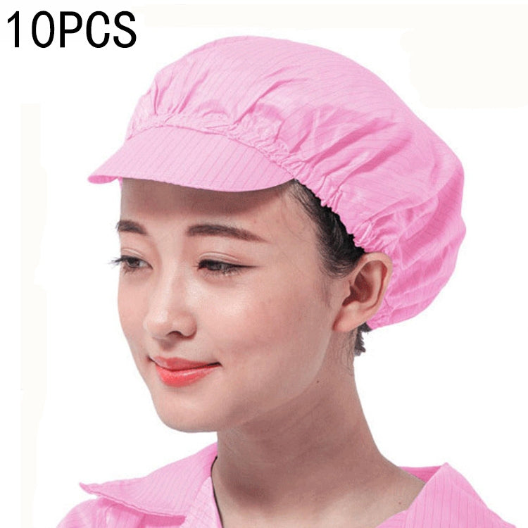 10 PCS Anti-static Dust-free Workshop Duck Tongue Working Cap With Skylight, S, L