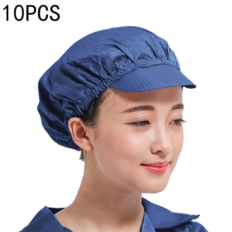 10 PCS Anti-static Dust-free Workshop Duck Tongue Working Cap With Skylight, S, L