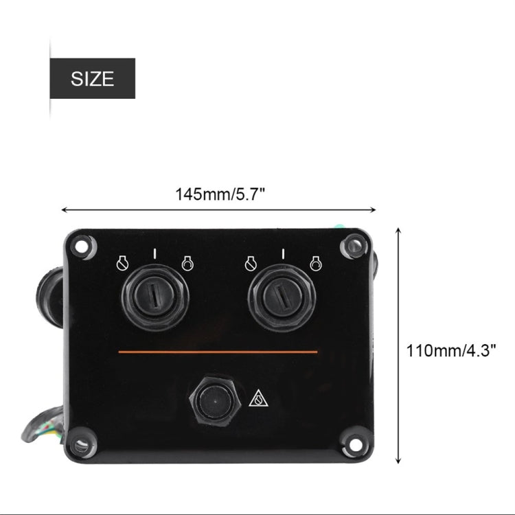 For Yamaha Outboard Vertical Dual Control Panel Ignition Key Switch 6K1-82570-08-00, 6K1-82570-08-00
