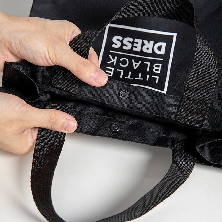 Oxford Cloth Eco-friendly Shopping Bag Large Capacity Folding Portable Small Canvas Bag, 24x25.5x9.5cm, 34x11x27cm, 43x12x33cm, 53x17x38cm
