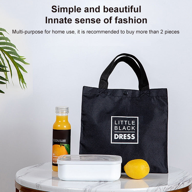 Oxford Cloth Eco-friendly Shopping Bag Large Capacity Folding Portable Small Canvas Bag, 24x25.5x9.5cm, 34x11x27cm, 43x12x33cm, 53x17x38cm