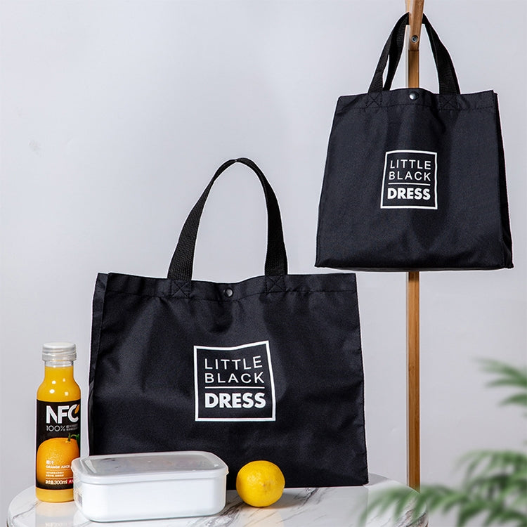 Oxford Cloth Eco-friendly Shopping Bag Large Capacity Folding Portable Small Canvas Bag, 24x25.5x9.5cm, 34x11x27cm, 43x12x33cm, 53x17x38cm