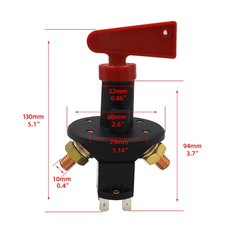 CP-0562 Racing 4 Terminal Battery Isolator Power Off Switch, CP-0562
