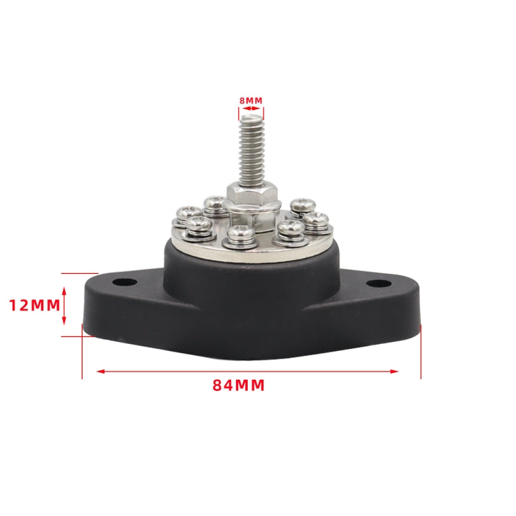 CP-4099 5/16 inch M8 RV Yacht 8-way Terminal Stud with 2pcs M5x20 Screws, CP-4099