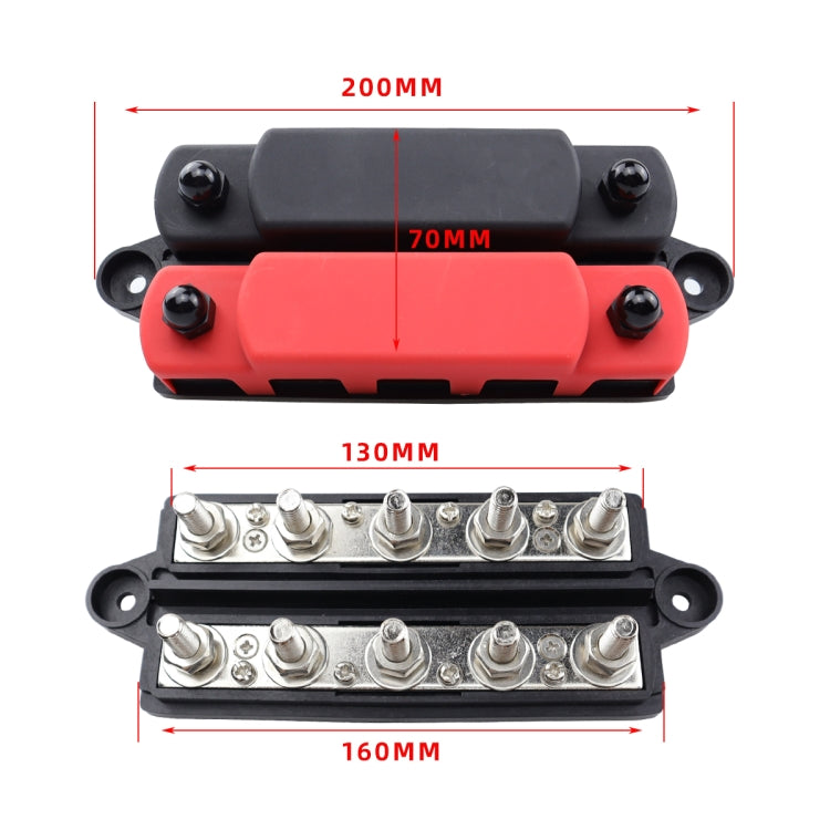 CP-4126 RV / Yacht M8 5-stud Double Row Busbar, CP-4126