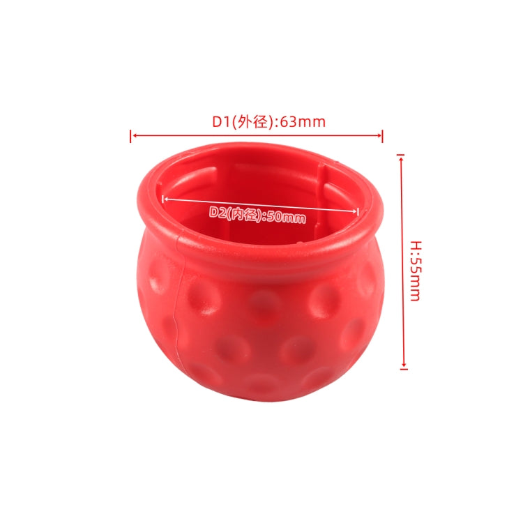 Universal 50mm Automatic Tow Bar Ball Cap Trailer Soft Rubber Protective Cap