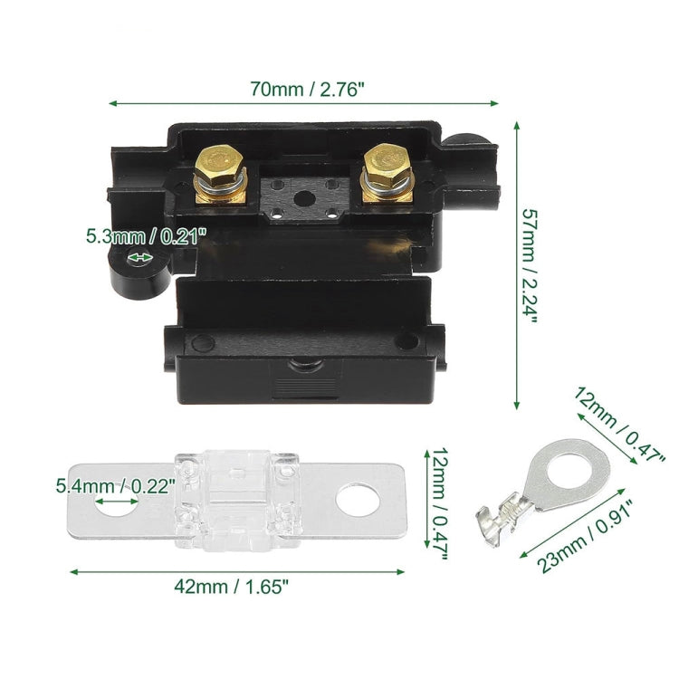 6 in 1 For Dual Battery Systems ANS Car Fuse Holder Fuse Box Kit, 30A, 40A, 50A, 60A, 80A, 100A, 120A, 150A