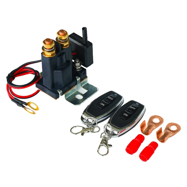 24V 500A Car Battery Remote Control Relay Rotary Switch Cut, with 1 x Remote Control, with 2 x Remote Control