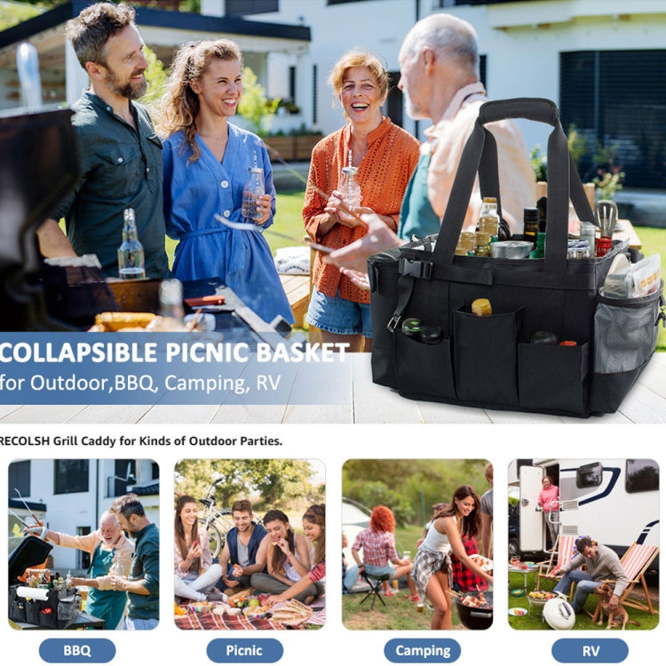Foldable and Portable Outdoor Car Camping Picnic Storage Bag