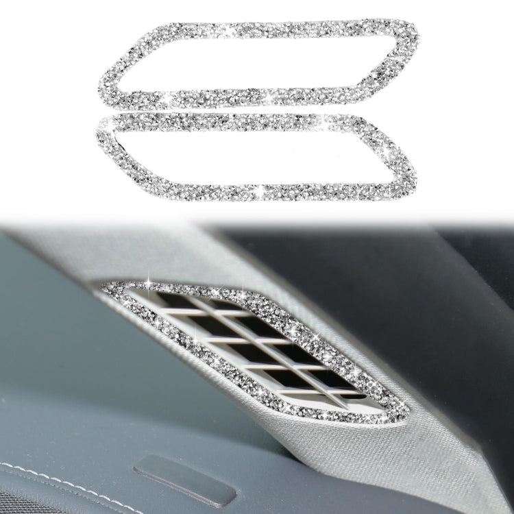 For Ford Mustang Mach E 2021 Car Door Pillar Air Outlet Diamond Decorative Sticker, Door Pillar Air Outlet