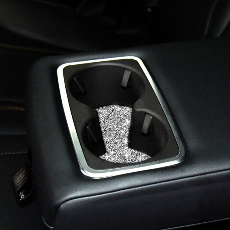 For Ford Mustang Mach E 2021 Car Small Cup Base Diamond Decorative Sticker, Small Cup Base